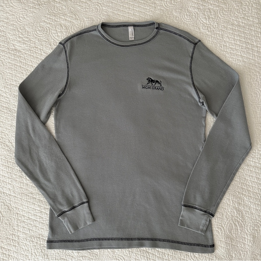 MGM Grand Las Vegas Thermal Shirt Embroidered Logo Large